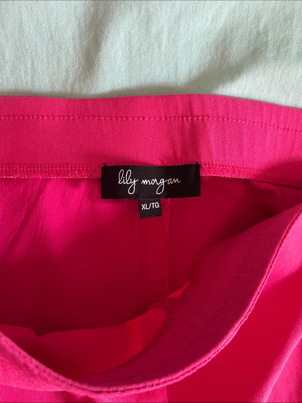 Womens Hot Pink Stretch Ponte Pants - Picture 3 of 4